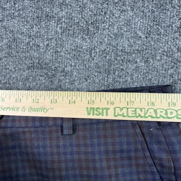 BROOKS BROTHERS Advantage Chino Clark Pant Men's 38x32 Navy Tartan Check Preppy - Picture 9 of 13